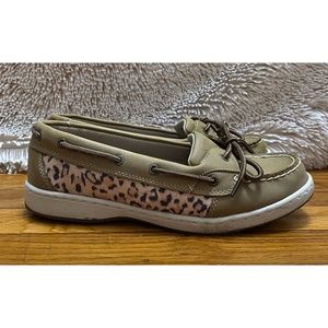 Cheetah Print Boat Shoes